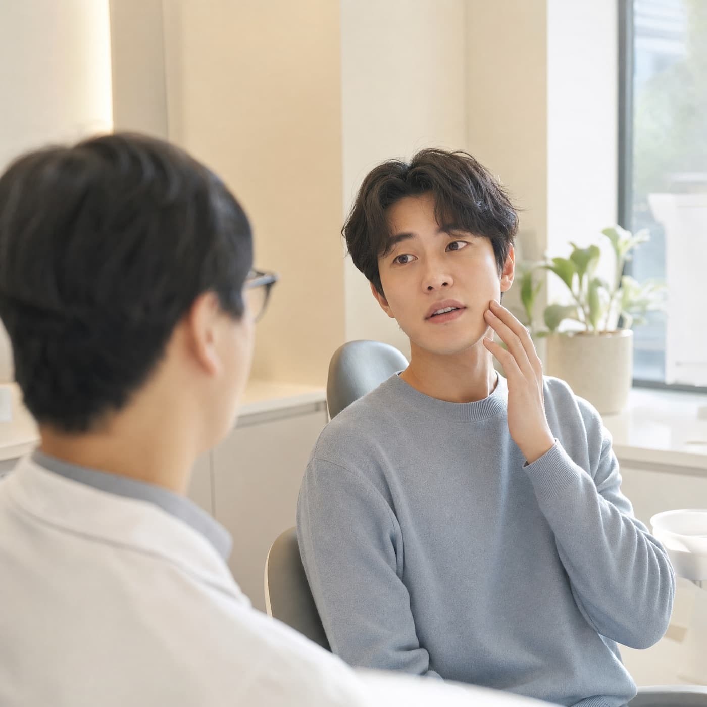 예전 치료 부위가 불편해요